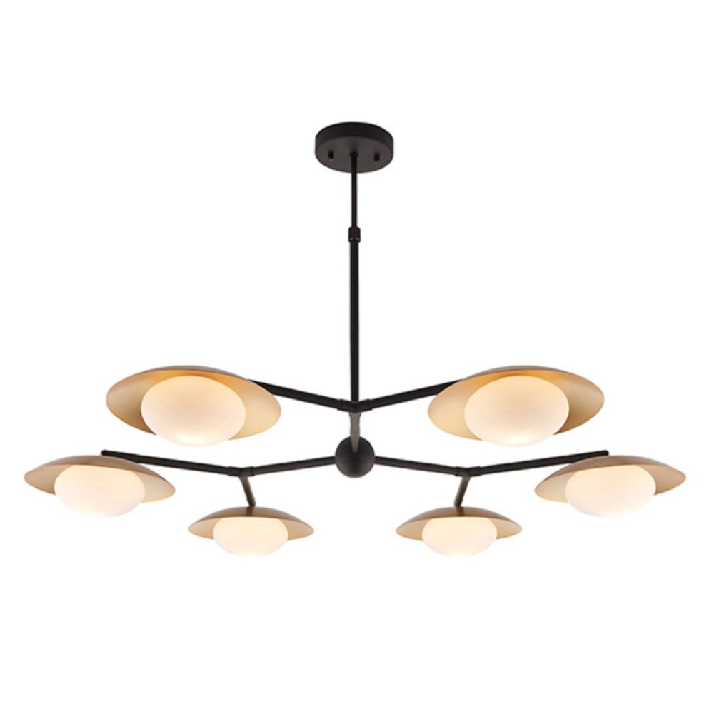Platoy Gold and Dark Bronze Large Pendant with Diffusers at Sparks